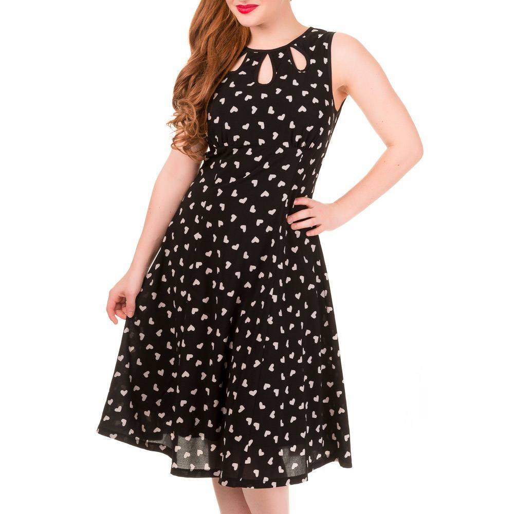 Banned - Songbird Flare Kleid - Schwarz Product image